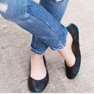 Tieks Matte Black ballet flats sz 10